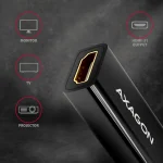 Axagon Μετατροπέας DisplayPort male σε HDMI female 1τμχ RVD-HI14N RVD-HI14N - Image 2