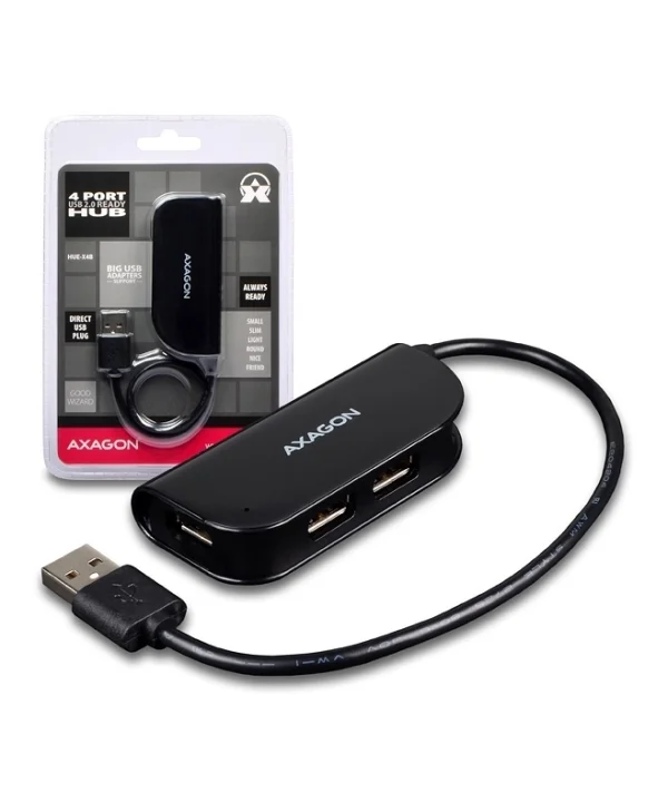 Axagon USB 2.0 Hub 4 Θυρών με σύνδεση USB-A