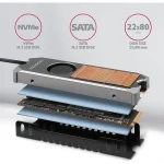 Axagon Ψύξη Μ.2 SSD Γκρι - Image 2