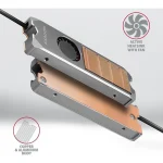 Axagon Ψύξη Μ.2 SSD Γκρι - Image 3