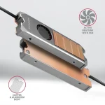 Axagon Ψύξη Μ.2 SSD Γκρι - Image 5