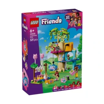 LEGO Friends Cat Birthday Party & Tree House για 6+ Ετών 321τμχ