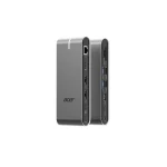 Acer USB-C Docking Station με HDMI/DisplayPort 4K PD Ethernet Γκρι (HP.DSCAB.022) HP.DSCAB.022 - Image 2