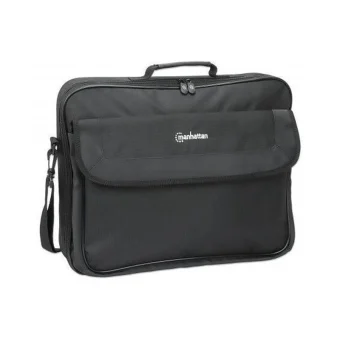 Manhattan Cambridge Messenger Τσάντα Laptop 17.3" σε Μαύρο χρώμα