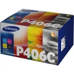 Samsung CLT-P406C Γνήσιο Multipack Toner Laser Εκτυπωτή Μαύρο/Κίτρινο/Κυανό/Ματζέντα 4τμχ SU375A SU375A - Image 2