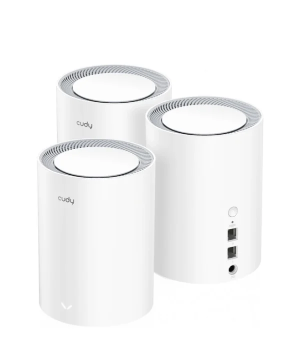 Cudy M1800 v1 WiFi Mesh Network Access Point Wi‑Fi 6 Dual Band (2.4 & 5GHz) σε Τριπλό Kit