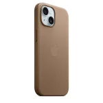 Apple Finewoven Back Cover Υφασμάτινο Καφέ (iPhone 15) - Image 4