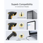Inateck Scanner Χειρός Ασύρματο με Δυνατότητα Ανάγνωσης 2D και QR Barcodes - Image 4
