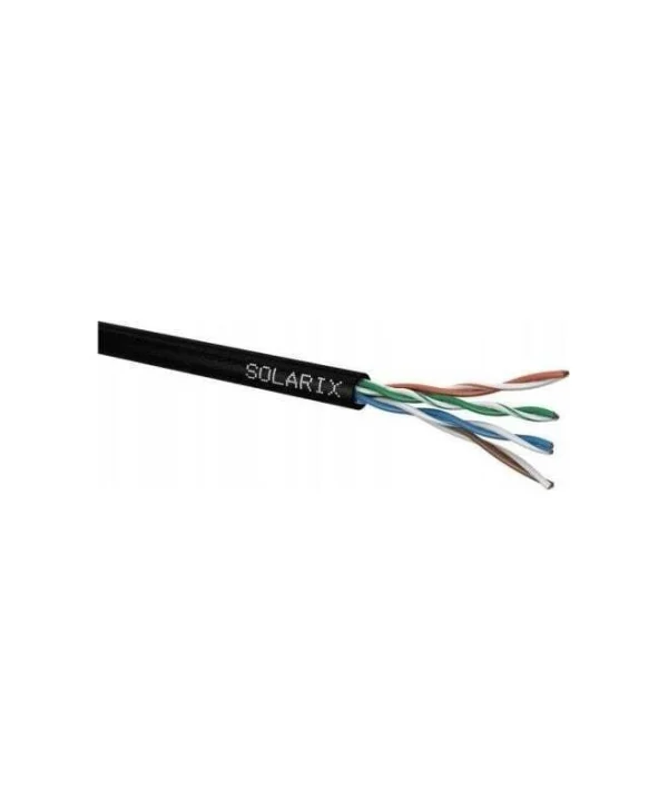 Solarix U/UTP Cat.5e Καλώδιο Δικτύου Ethernet 305m Μαύρο 1τμχ
