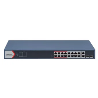 Hikvision DS-3E1318P-EI(B) Managed L2 PoE+ Switch με 16 Θύρες Ethernet DS-3E1318P-EI