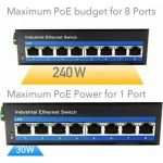 Cudy IF1008P Unmanaged L2 PoE+ Switch με 8 Θύρες Gigabit (1Gbps) Ethernet IF1008P - Image 4