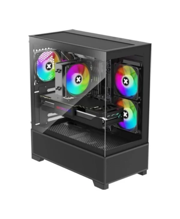 Xilence Xilent Beam XG172 Midi Tower Κουτί Υπολογιστή με Πλαϊνό Παράθυρο και ARGB Φωτισμό Μαύρο XG172