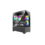 Xilence Xilent Beam XG172 Midi Tower Κουτί Υπολογιστή με Πλαϊνό Παράθυρο και ARGB Φωτισμό Μαύρο XG172 - Image 6