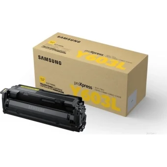 Samsung CLT-Y603L Γνήσιο Toner Laser Εκτυπωτή Κίτρινο High Yield 10000 Σελίδων SU557A SU557A