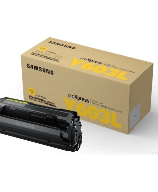 Samsung CLT-Y603L Γνήσιο Toner Laser Εκτυπωτή Κίτρινο High Yield 10000 Σελίδων SU557A SU557A