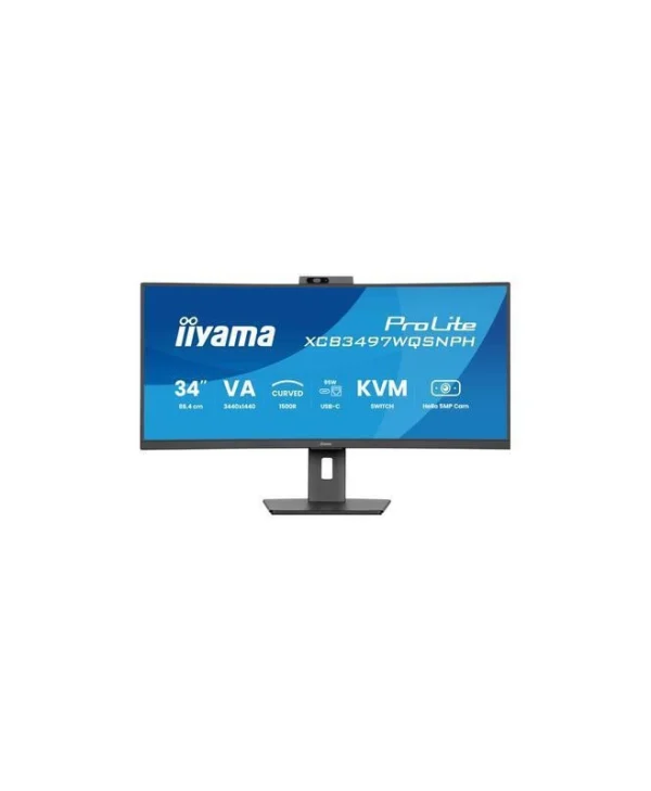 Iiyama ProLite XCB3497WQSNPH-B1 Ultrawide VA Curved Monitor 34" QHD 3440x1440 XCB3497WQSNPH-B1