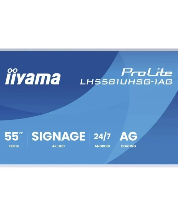 Iiyama LH5581UHSG-1AG Public Display 4K UHD 55" LH5581UHSG-1AG