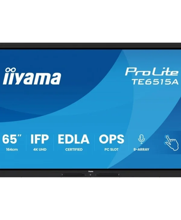 Iiyama TE6515A-B1AG Public Display LED 4K UHD 65" με Οθόνη Αφής TE6515A-B1AG