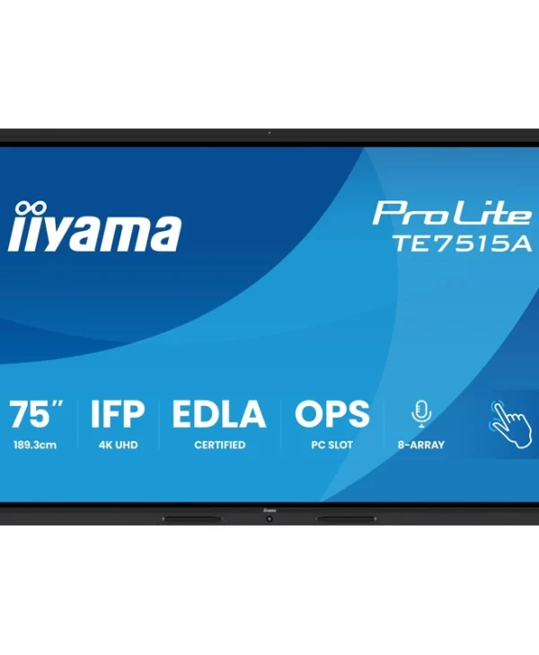Iiyama TE7515A-B1AG Public Display 4K UHD 75" με Οθόνη Αφής TE7515A-B1AG