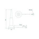 Teltonika PR1KRD30 Εσωτερική Κεραία WiFi Πανκατευθυντική 3dBi με σύνδεση SMA PR1KRD30 - Image 4