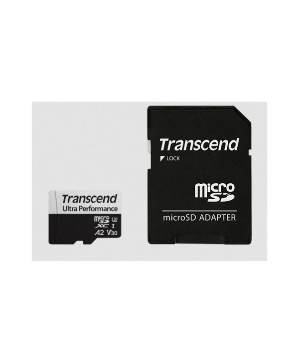 Transcend 340S microSDXC 64GB Class 10 U3 V30 A2 UHS-I με αντάπτορα