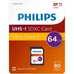 Philips SDXC 64GB Class 10 U1 UHS-I με αντάπτορα - Image 2