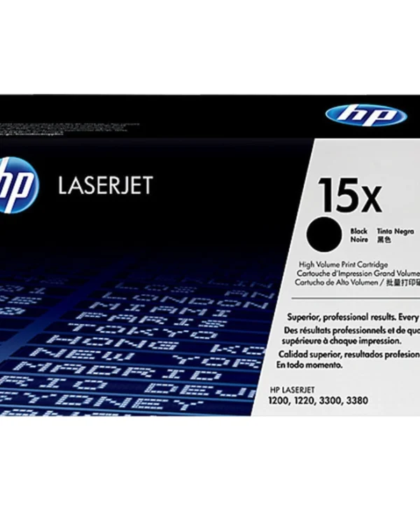 HP 15X Γνήσιο Toner Laser Εκτυπωτή Μαύρο High Yield 3500 Σελίδων (C7115X) C7115X
