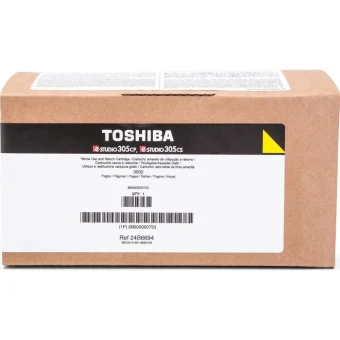 Toshiba T-305PY-R Γνήσιο Toner Laser Εκτυπωτή Κίτρινο Return Program 3000 Σελίδων 6B000000753 6B000000753