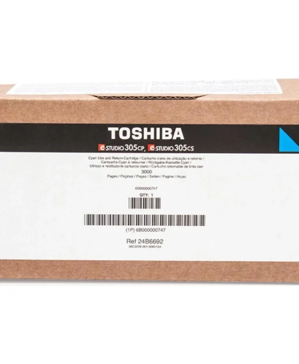 Toshiba T-305PC-R Γνήσιο Toner Laser Εκτυπωτή Κυανό Return Program 3000 Σελίδων 6B000000747 6B000000747