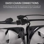 Corsair RS120-Reverse Case Fan με ARGB Φωτισμό και Σύνδεση 4-Pin PWM 3τμχ Λευκό - Image 7