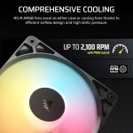 Corsair RS120-Reverse Case Fan με ARGB Φωτισμό και Σύνδεση 4-Pin PWM 3τμχ Λευκό - Image 8