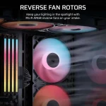 Corsair RS120-Reverse Case Fan με ARGB Φωτισμό και Σύνδεση 4-Pin PWM 3τμχ Λευκό - Image 10