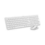 Logitech Signature Slim Combo MK950 Ασύρματο Bluetooth Σετ Πληκτρολόγιο & Ποντίκι Αγγλικό US Λευκό - Image 2