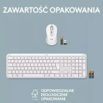 Logitech Signature Slim Combo MK950 Ασύρματο Bluetooth Σετ Πληκτρολόγιο & Ποντίκι Αγγλικό US Λευκό - Image 4