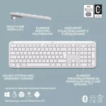Logitech Signature Slim Combo MK950 Ασύρματο Bluetooth Σετ Πληκτρολόγιο & Ποντίκι Αγγλικό US Λευκό - Image 5