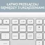 Logitech Signature Slim Combo MK950 Ασύρματο Bluetooth Σετ Πληκτρολόγιο & Ποντίκι Αγγλικό US Λευκό - Image 7