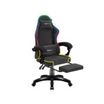 Huzaro HZ-FORCE 3.7 Καρέκλα Gaming Δερματίνης με RGB Φωτισμό Μαύρη - Image 5