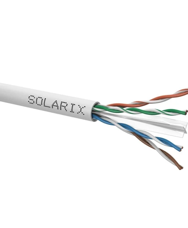 Solarix U/UTP Cat.6 Καλώδιο Δικτύου Ethernet χωρίς ακροδέκτες 305m Γκρι 1τμχ