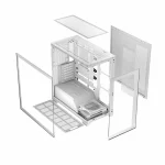 Modecom Volcano Stellar NF Gaming Midi Tower Κουτί Υπολογιστή με Πλαϊνό Παράθυρο Λευκό - Image 4