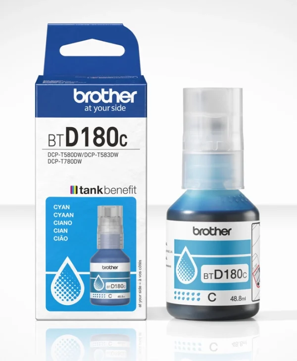 Brother BTD180C Γνήσιο Μελάνι Εκτυπωτή InkJet Κυανό BTD180C