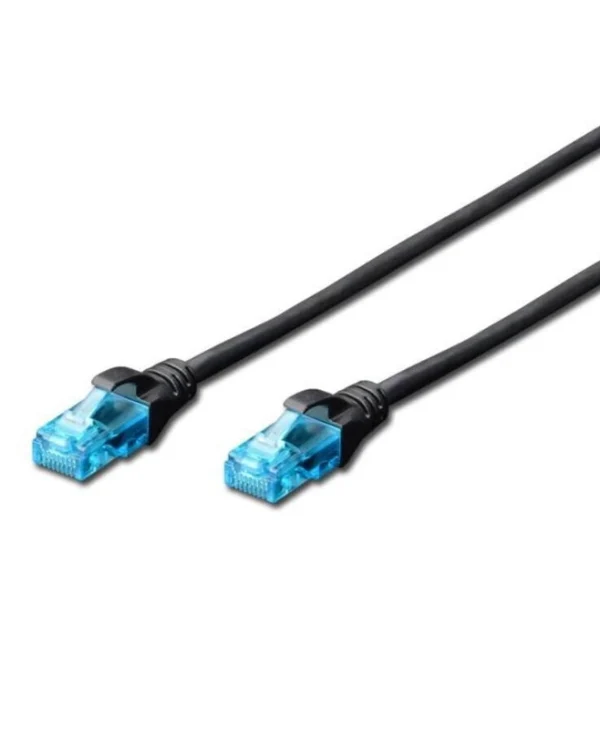 Digitus U/UTP Cat.5e Καλώδιο Δικτύου Ethernet 0.25m Μαύρο 1τμχ