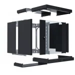 EFB Επιδαπέδια Καμπίνα Rack 19U Μαύρο WGX-1206TS.G1 WGX-1206TS.G1 - Image 4