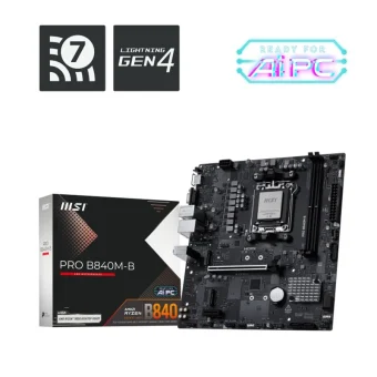 MSI PRO B840M-B Motherboard Micro ATX με AMD AM5 Socket 7E76-002R 7E76-002R