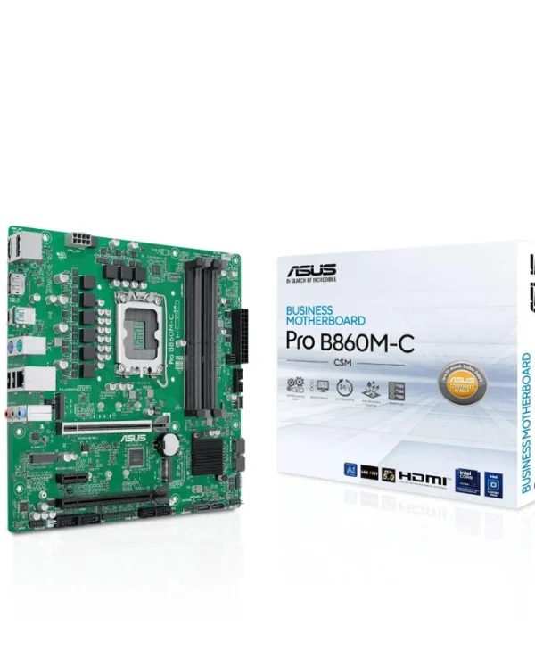 Asus PRO B860M-C-CSM Motherboard Micro ATX με Intel 1851 Socket 90MB1MCP-M0EAYC 90MB1MCP-M0EAYC