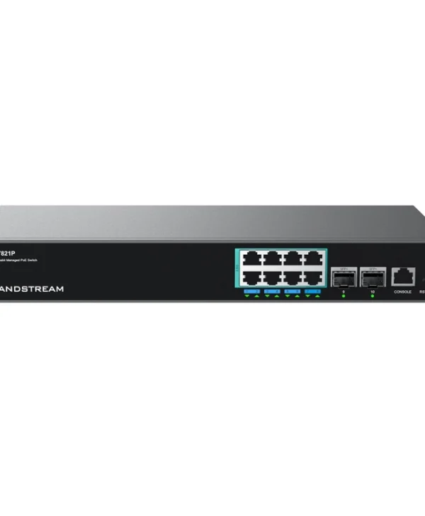 Grandstream GWN7821P Managed L2 PoE++ Switch με 8 Θύρες Gigabit (1Gbps) Ethernet και 2 SFP Θύρες GWN7821P
