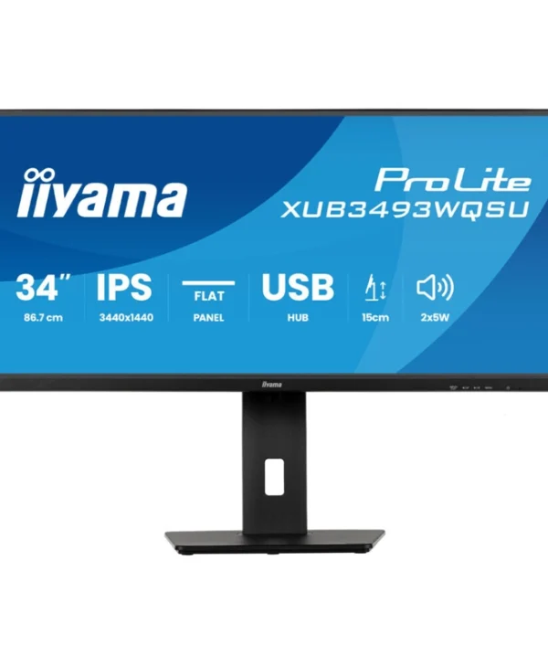 Iiyama XUB3493WQSU-B6 IPS Monitor 34" 3440x1400 XUB3493WQSU-B6