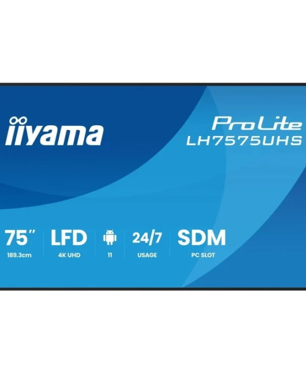 Iiyama LH7575UHS-B2AG Public Display 4K UHD 75" LH7575UHS-B2AG