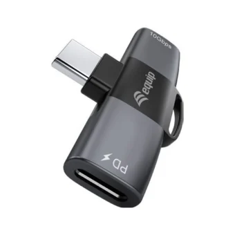 Equip Μετατροπέας USB-C male σε USB-C 2x female Γκρι 1τμχ 133479 133479