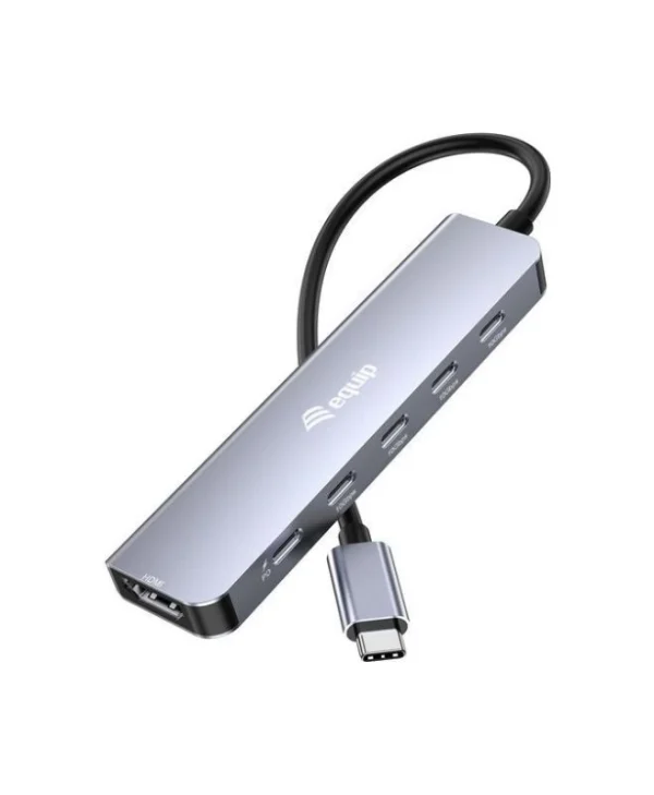 Equip USB-C Docking Station με 4K PD Ethernet Γκρι (133499) 133499