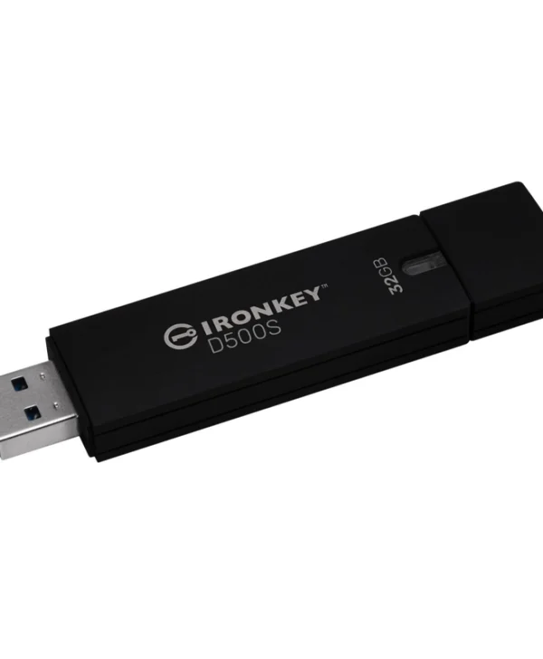 Kingston Ironkey D500s 32GB USB 3.2 Stick Μαύρο